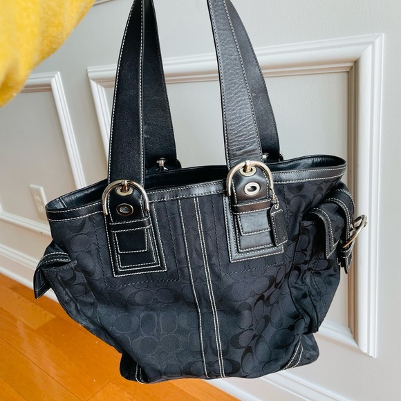 Coach Signature Canvas Tote - Picture 2 of 7